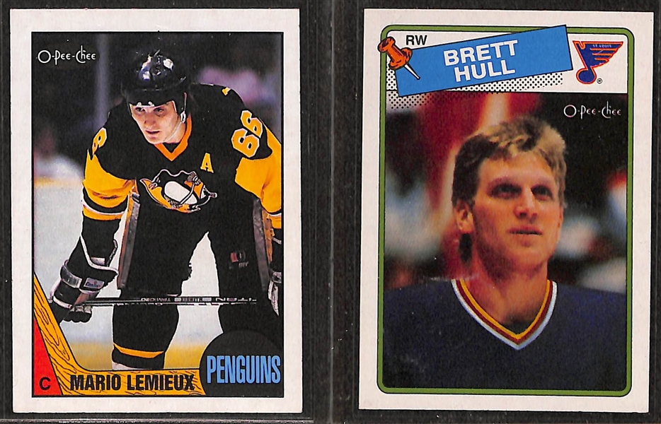 Lot of (2) O-Pee-Chee Hockey Complete Sets of 264 Cards - 1987-88 & 1988-89
